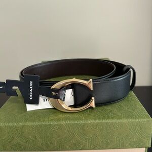 Black coach belt